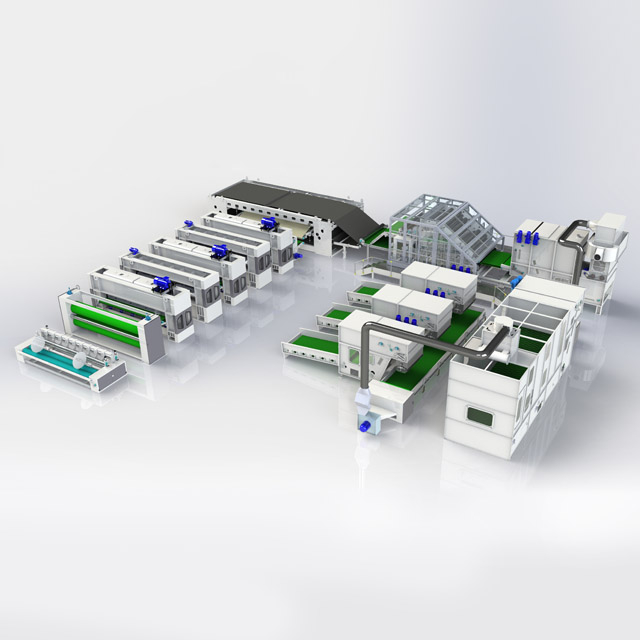 Línea de producción de geotextil de aguja de máquina no tejida 