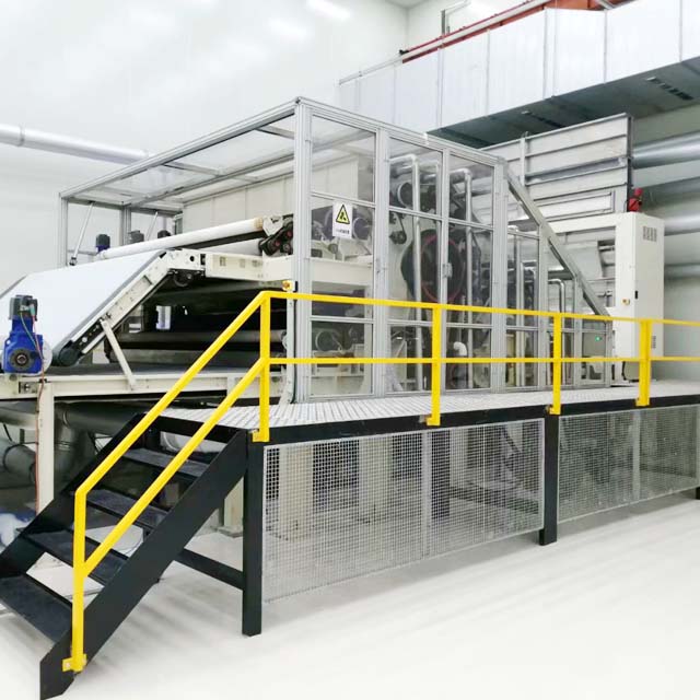 Configuraci&oacute;n de la m&aacute;quina cardadora de doble cilindro y doble doffer